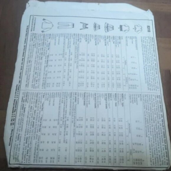 Vtg McCall's pattern 8318 Toddler's Lined Vest, Skirt, Pants & Shirt sz 1 uncut - Picture 2 of 2